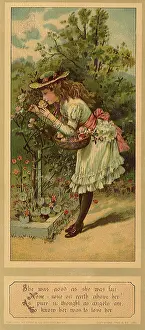 Ruffled: Girl Smelling Roses