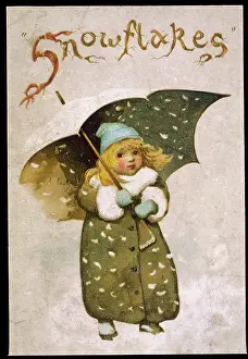 Snowflakes: GIRL AND SNOWFLAKES