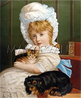 Cuddles: GIRL WITH SPANIEL