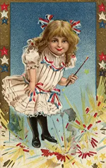Sparkler: Girl with Sparkler