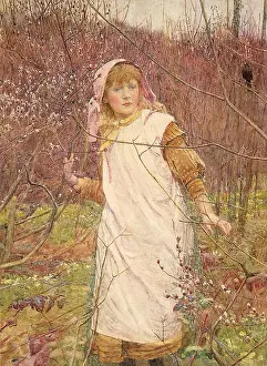 Aside: Girl in Spring Forest