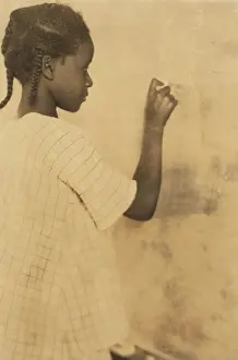 Chalkboard: Girl - Student - Classroom - Education