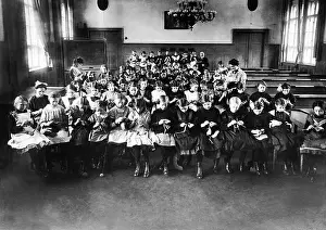 Beloved: Girl students at the handiwork afternoon, 1918