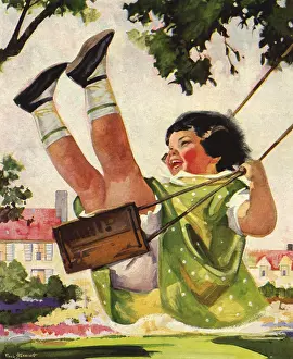 Happily: Girl Swinging