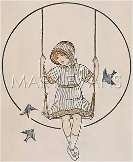 C1912: GIRL ON SWINGS C1912