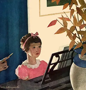 Chore: Girl taking Piano Lessons