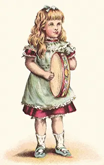 Tamborine: Girl with Tamborine