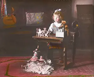Playroom: Girl with toys