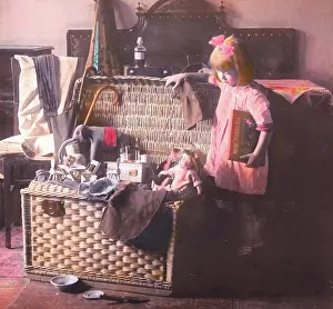 Playroom: Girl with toys