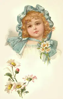 Brundage: Girl in a turquoise bonnet