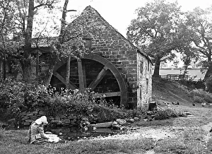 Waterwheel: Girl by the Mill Victorian period