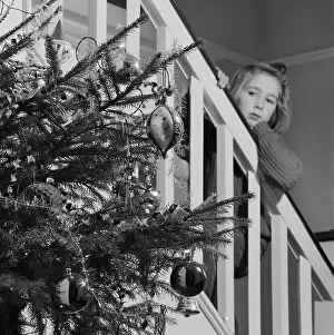 Impatience: Girl waiting for Christmas