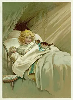 Wakes: GIRL WAKENED BY KITTEN