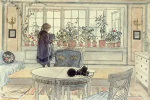 Girl Watering Plants