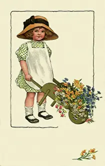 Wildflowers: Girl with Wheelbarrow