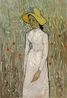 Poppies: Girl in White, by Van Gogh