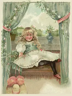 Ribboned: Girl in Window Seat