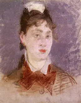 Manet: Girl in a Wing Collar, by Manet