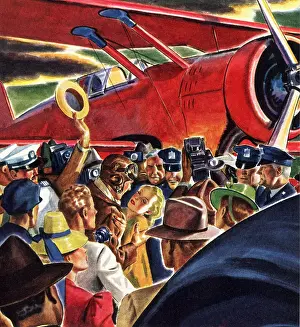Embraces: Girlfriend Greets Pilot
