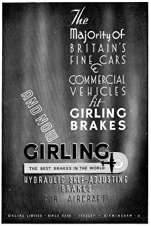 Girling: Girling Self-Adjusting Brakes For Aircraft