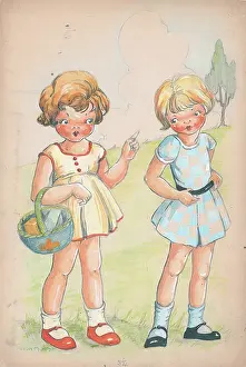 Freda: Two girls with basket