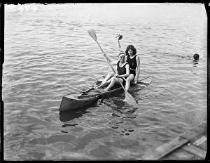 Larking: TWO GIRLS IN A CANOE