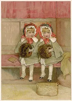 Churchgoing: TWO GIRLS AT CHURCH