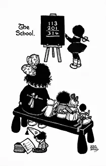 Sums: Girls in a classroom - The School