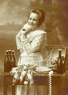 Cheese: Girls cooking, 1911