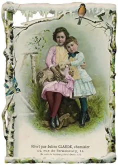 Icicles: GIRLS WITH DOG 1890S