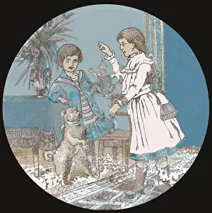 Articulated: GIRLS, DOG & PUPPET