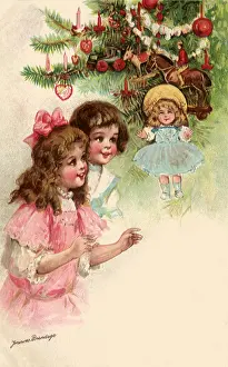 Brundage: Girls, Doll and Tree