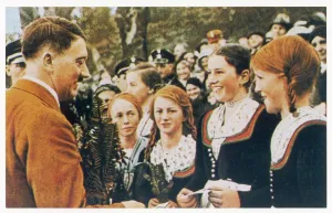 Fuhrer: GIRLS GREET HITLER