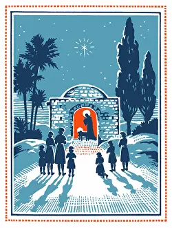 Three Colour: Girls Guides at Nativity