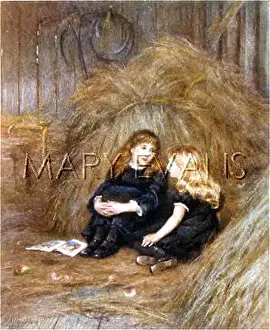 Hayloft: GIRLS IN HAYLOFT 1880