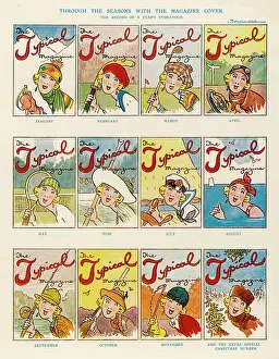 Fougasse: GIRLS ON MAGAZINE COVERS