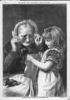 Grandchildren: GIRLS SHOWS SEWING/G'MA
