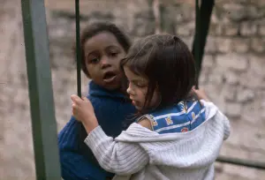 1963roger: Two girls on a swing