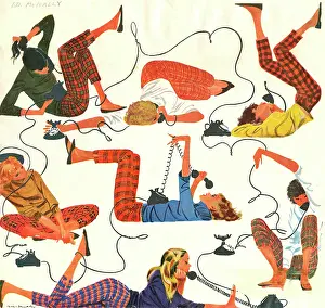 Kitsch: Girls on the telephone