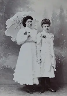 Graff: Two girls in white dresses