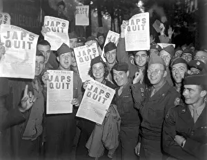 Japs: GI's in Paris hold the special edition of the