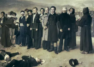Absolutists: GISBERT, Antonio (1835-1902). Execution of Jose