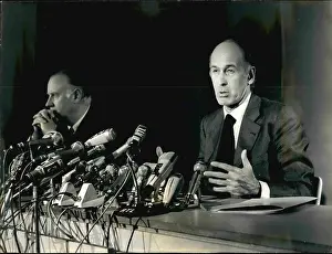 Poniatowski: Giscard D'Estaing and Michel Poniatowski, press conference