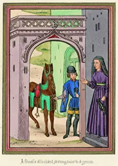 1360: GIVING WINE TO GROOM
