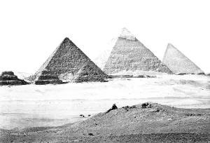Khafre: Giza, the Pyramids c1857