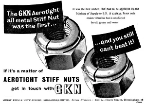 Nettlefolds: GKN Aerotight Stiff Nuts For Aircraft