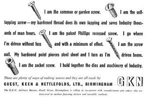 Screws: GKN Fasteners - Nuts, Bolts & Screws