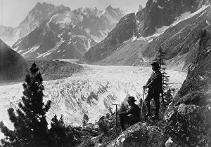 Glace: Glacier on Mont Blanc, 1909