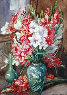 Gladioli: Gladioli in Japanese Vase
