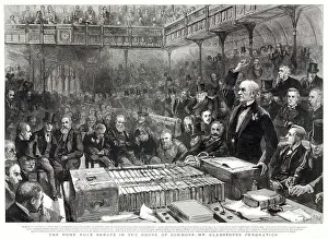 Ewart: Gladstone addressing the House of Commons 1886